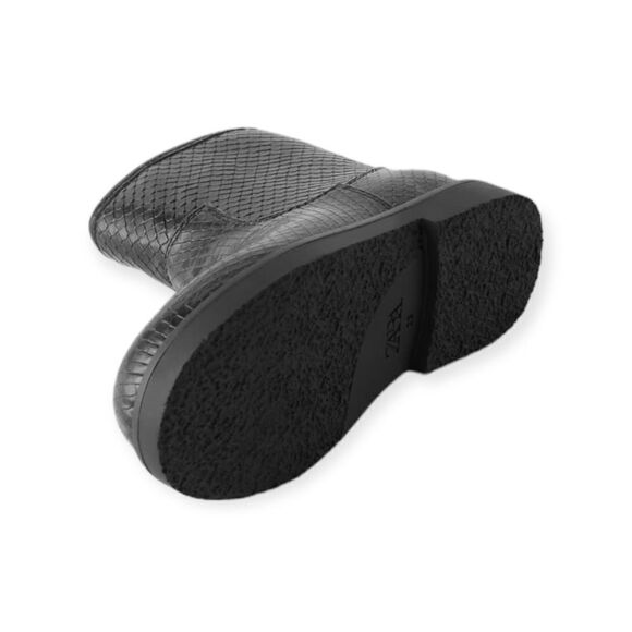 ZARA Kids | Black | ANIMAL PRINT BOOTS - Picture 4 of 9